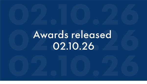 Dates for your calendar